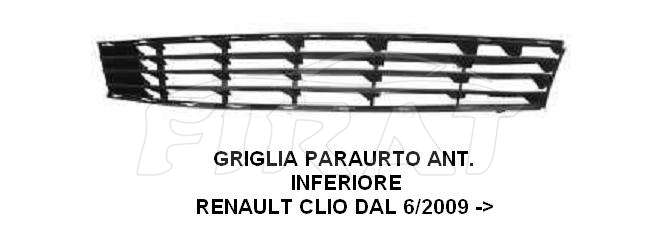 GRIGLIA PARAURTO RENAULT CLIO 09 ->